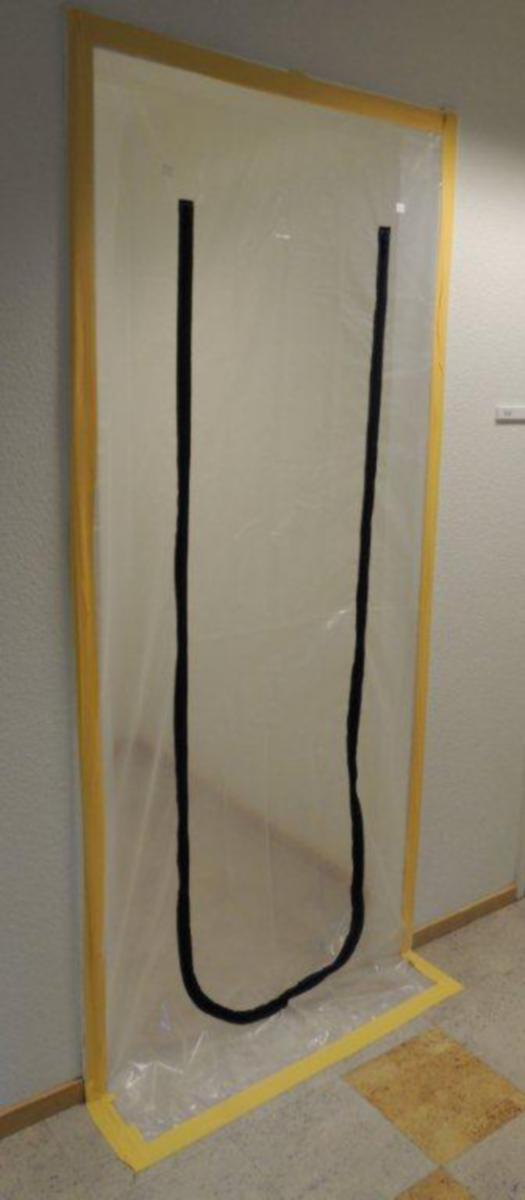Blixtlåsdörr dammskydd - DAMMSKYDD FÖR DÖRR 1200X2300MM TRANSPARENT